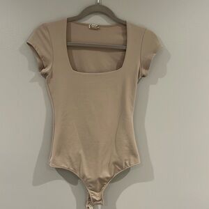 Worn once tan bodysuit free people